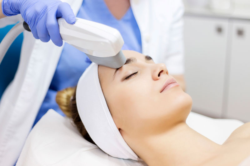 High Frequency Ultrasound Facial Treatment for Aging Skin & Acne